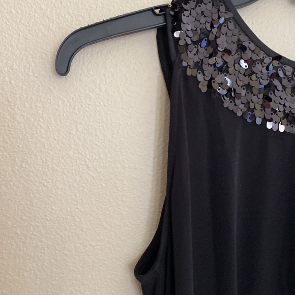 Black Sequined Express Cocktail Dress Small EUC Worn Once - Picture 7 of 10